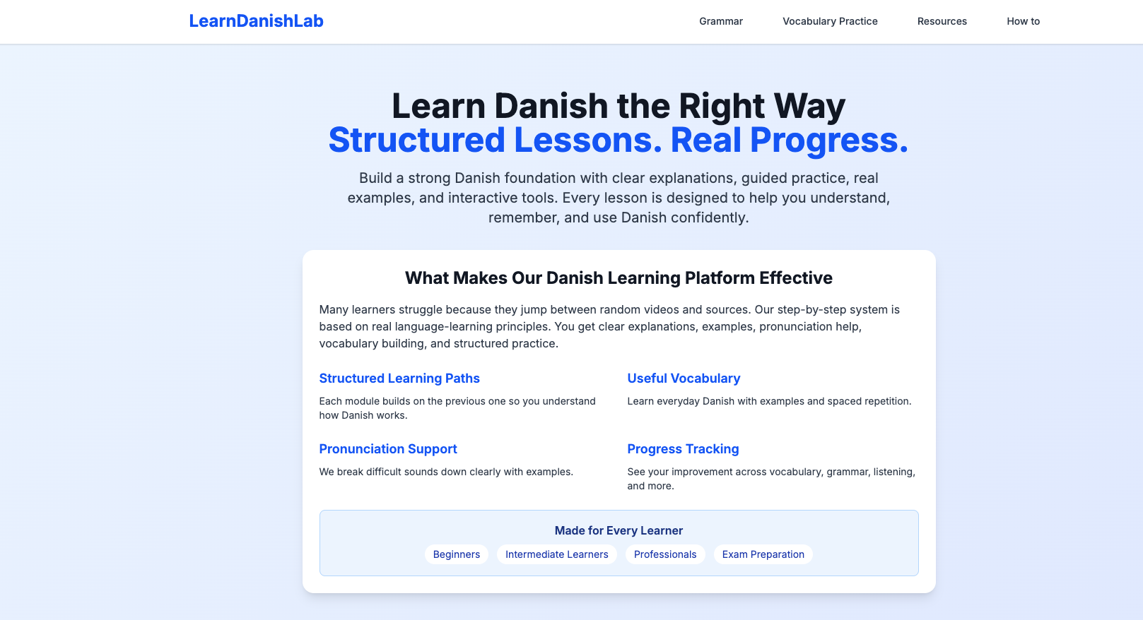 Welcome to Learn Danish Lab