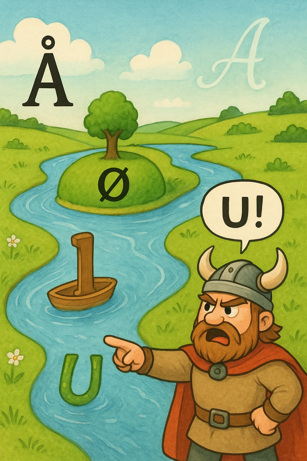 5 Danish Letters You’ll Never Forget | Fun Memory Trick! 🇩🇰 | Å I Ø U A Explained Fast