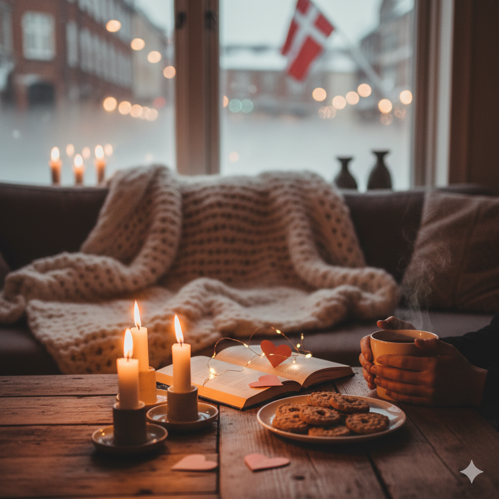 Cozy Danish hygge setting